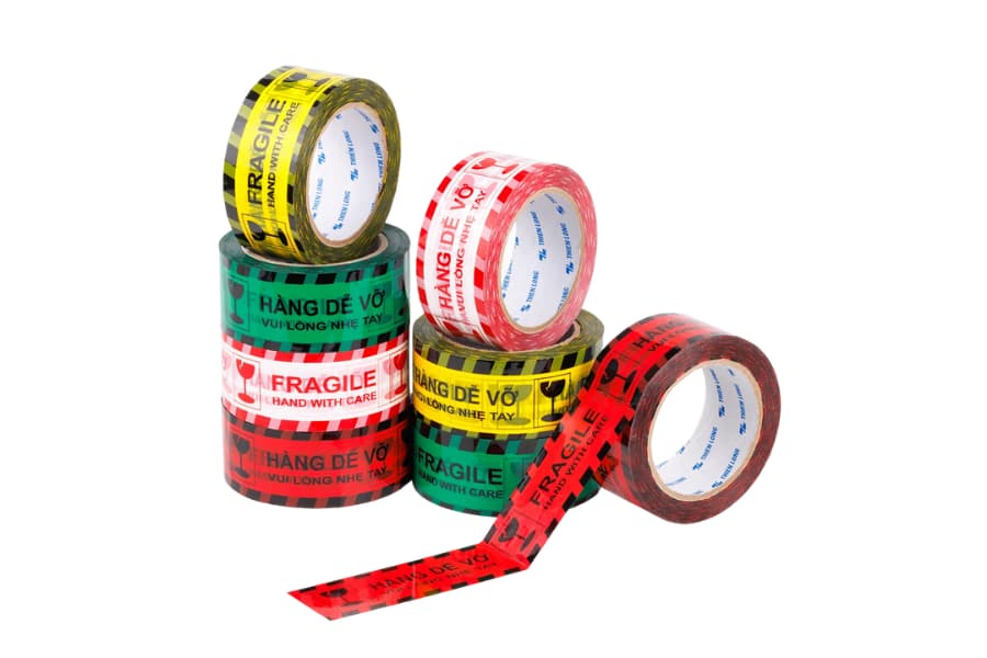 Ảnh: băng dính hàng dễ vỡ nhiều màu 